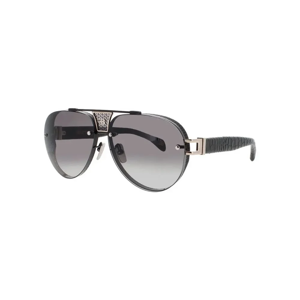 New BUGATTI 05 BK Black Men's Aviator Luxury Sunglasses Authentic
